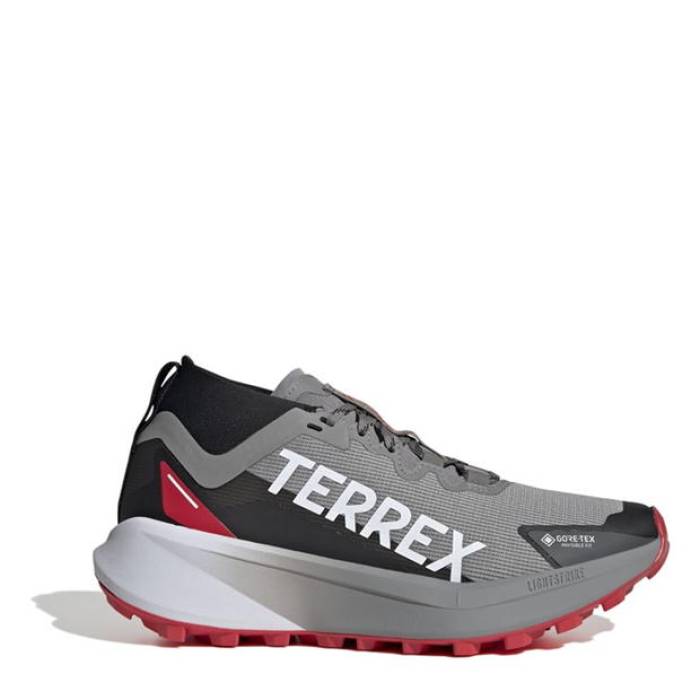 アディダス Adidas 【 Terrex Agravic Gtx Trail Running Shoes Womens Women Gry/Wht/Ruby 】 シューズ 運動すること靴 レディース レディース