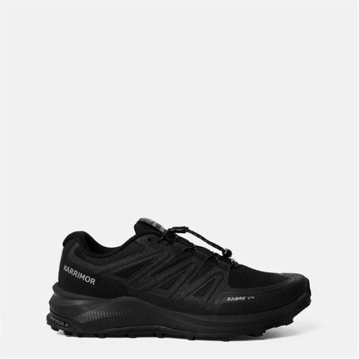 Karrimor 【 Sabre 4 Trail Running Shoes Ladies Women Black/Black 】 セイ赤ちょうちん シューズ 運動すること靴 レディース 黒いこと 黒いこと