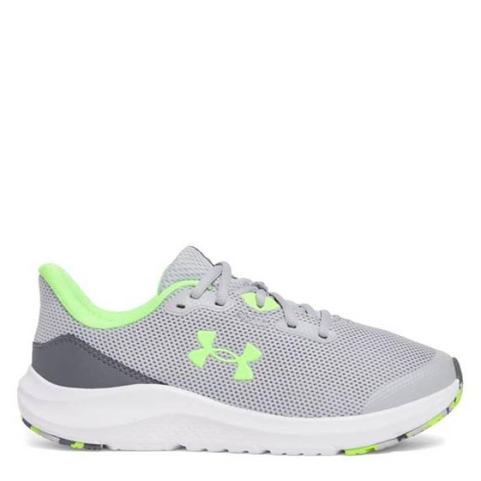 アンダーアーマー Under Armour 【 Pursuit Track Running Spike Kids Gray 】 貨物自動車 お坊っちゃん キッズ gray 薄墨色・薄墨色・薄墨色