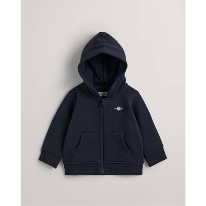 ガント Gant 【 Baby Shield Zip Hoodie Kids Evening Blu 433 】 フーディー パーカー お坊っちゃん キッズ