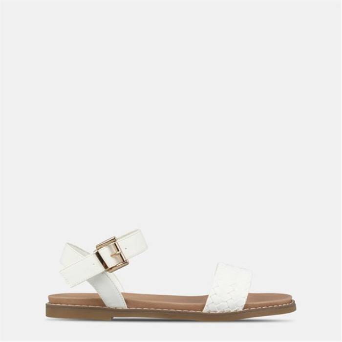 Miso 【 Interweave Flat Sandals Women White 】 サンダル レディース 白色 ホワイト｜スニケス