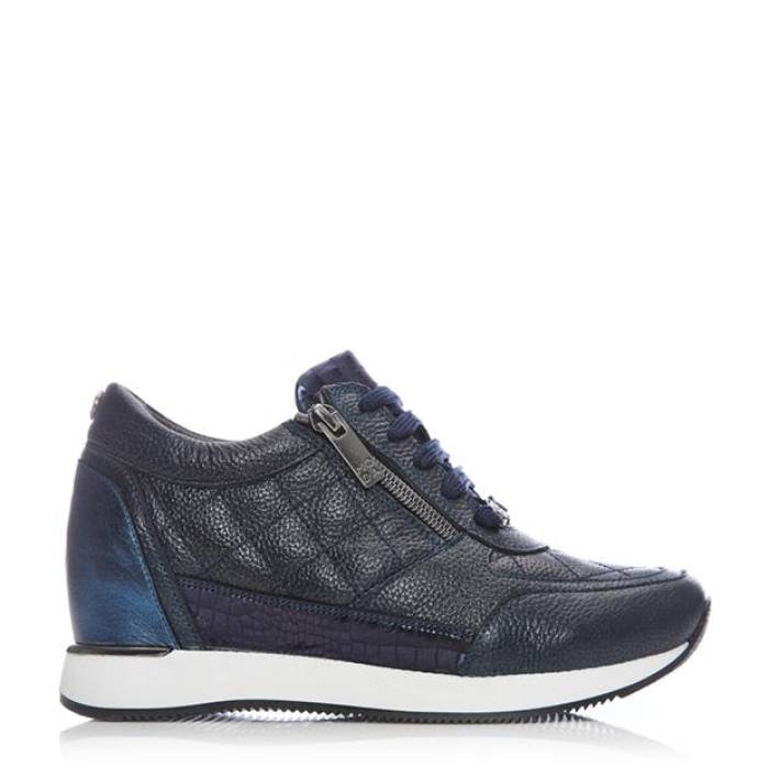 Moda In Pelle 【 Berke Trainers Women Navy 】 シューズ スニーカー レディース 紺色 米国海軍