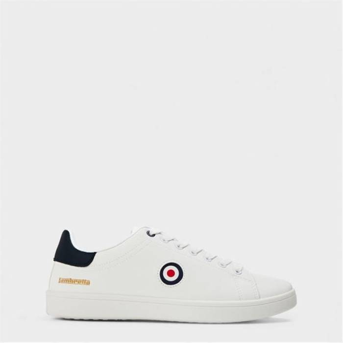 ランブレッタ Lambretta 【 Pinball Court Trainers Men White 】 コート シューズ スニーカー メンズ 白色 ホワイト|スニケス