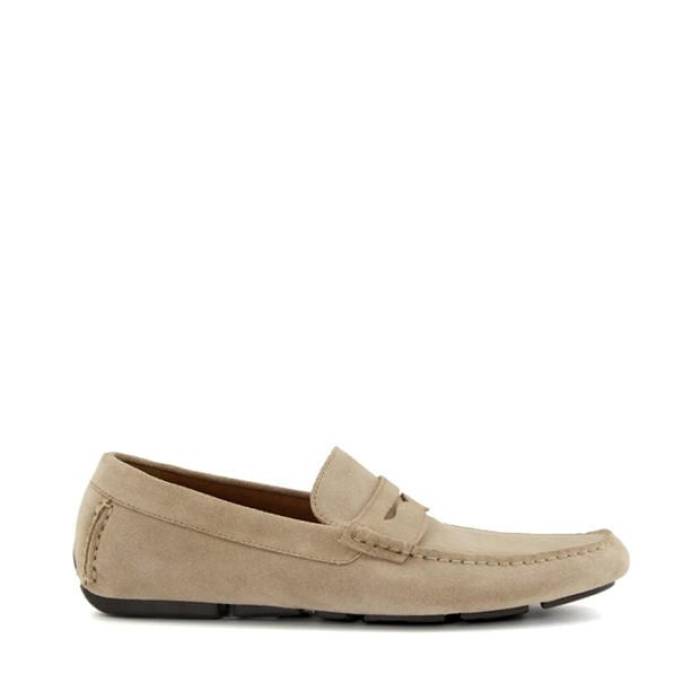 デューンロンドン Dune London 【 Bradlay Moccasin Loafers Men Sand Suede 130 】 モカシン ローファー メンズ 砂色・サンド スエード・スウェード