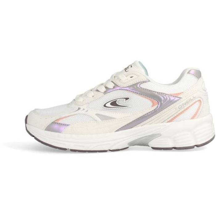 Oneill 【 Montauk Heritage Low-Top Trainers Women White/Purple 】 シューズ スニーカー レディース 白いこと 白いこと Purple 紫・パープル