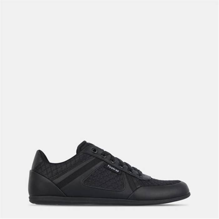 Firetrap 【 Dr Domello Trainers Mens Men Black/Black 】 シューズ スニーカー メンズ メンズ 黒いこと 黒いこと