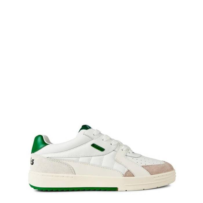 パームエンジェルス Palm Angels 【 University Trainers Men White/Green 】 シューズ スニーカー メンズ 白いこと 白いこと green 緑・緑であること メンズ靴-スニーカー-靴