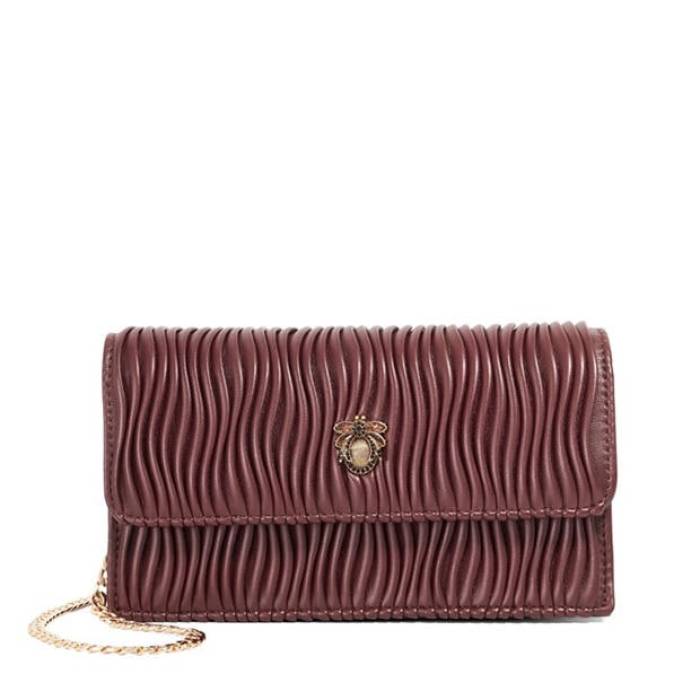 デューンロンドン Dune London 【 Women\u0027s Starlite Clutch Bag Women Burgundy 】 レディース 御徒面子 レディース ぶどう酒色・バーガンディー