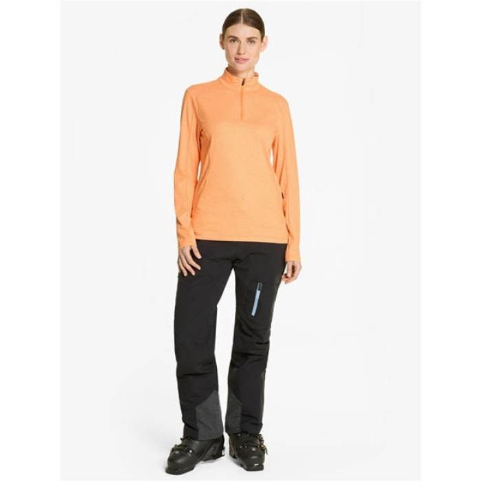 Ziener 【 Jenita Half-Zip Fleece Women Orange 】 フリース レディース orange 橙・オレンジ色