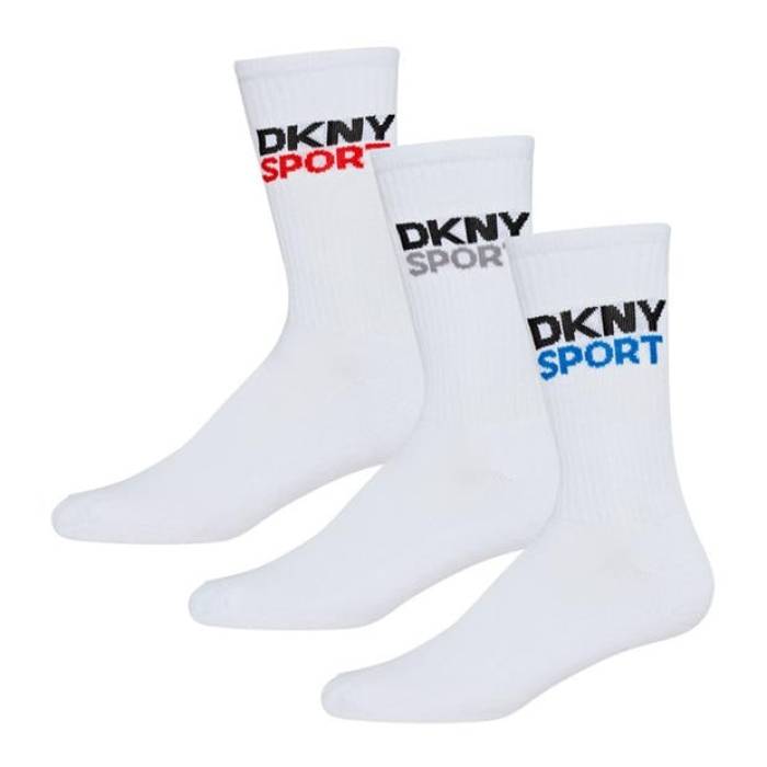 ダナキャランニューヨーク Dkny 【 3 Pack Mens Sport Socks Dogwood Men White 】 メンズ ソックス・靴下 メンズ 白色 ホワイト