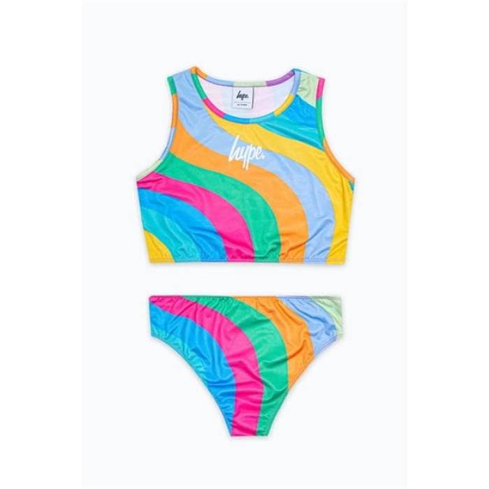 Hype 【 Multi Two Piece Swimsuit Kids Rainbow 】 水着 ジュニア キッズ 虹色 レインボー｜スニケス