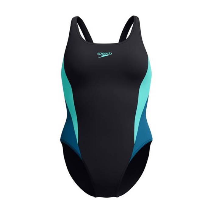 機敏さ Speedo 【 Color Block One Piece Swimsuit Women Artic Glass 】 水泳着 レディース