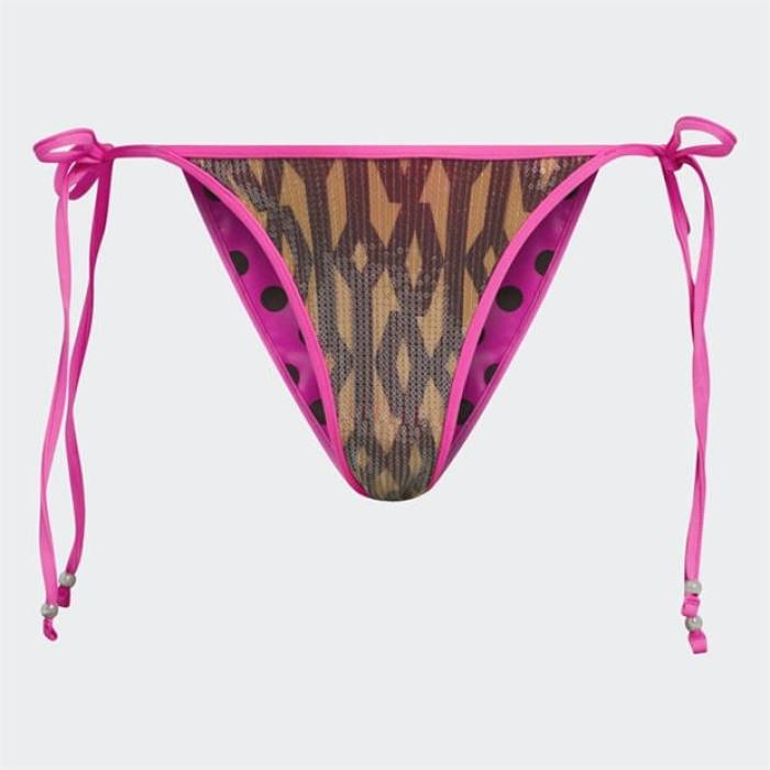 アディダス Adidas Originals 【 X Ivy Park Sequin Monogram Bikini Bottoms Womens Women Brown 】 運動場 ズボン ボトムス レディース レディース 赤銅色 赤銅色 レディースファッション-水着
