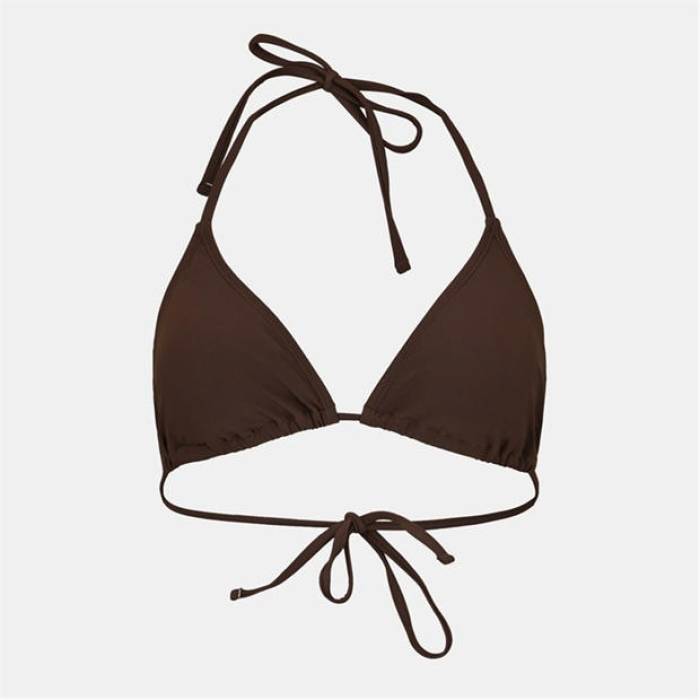 ジャック ウィルス Jack Wills 【 Triangle Bikini Top Women Brown 】 レディース 茶色 ブラウン