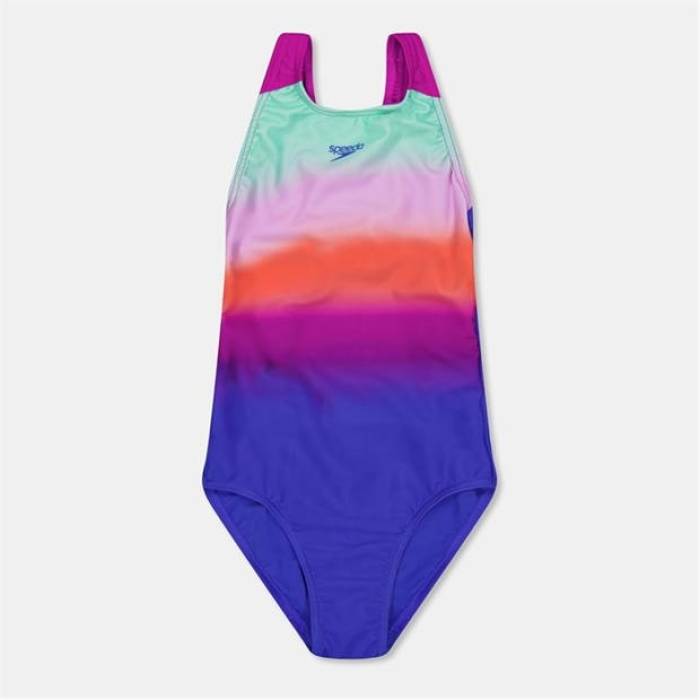 機敏さ Speedo 【 One-Piece Swimsuit Kids Cobalt Pop 】 水泳着 お坊っちゃん キッズ