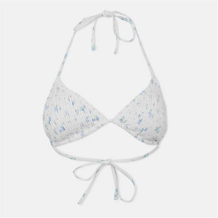 ジャック ウィルス Jack Wills 【 Shirred Triangle Bikini Top Women White Ditsy 】 レディース 白色 ホワイト｜スニケス 10,224円