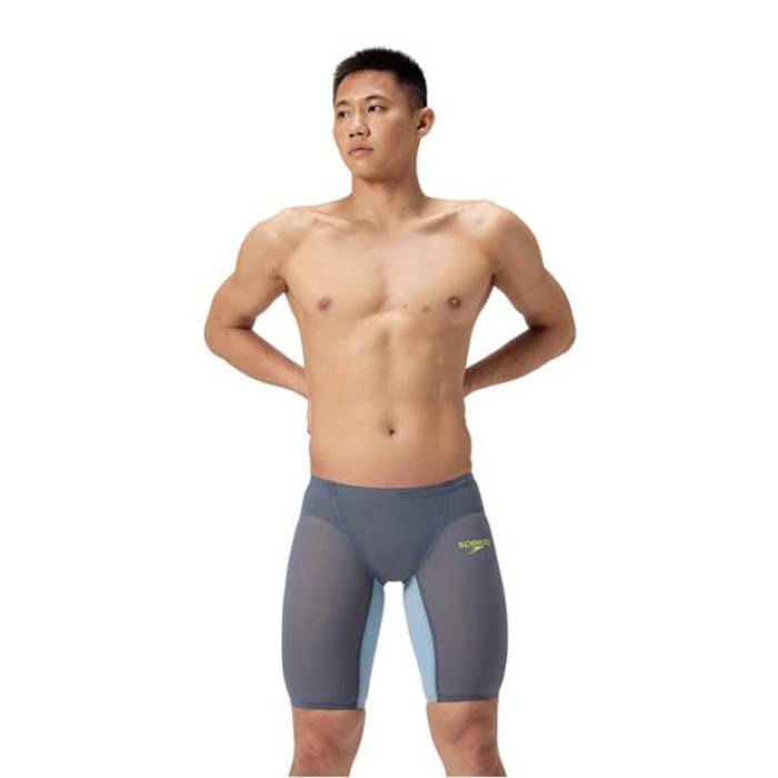 スピード Speedo 【 Fastskin Lzr Pure Valor 2.0 Jammer Men Grey/Blue 】 ピュア メンズ 灰色 グレー 青色 ブルー|スニケス