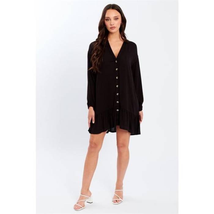 Influence 【 Smock Mini Dress Women Black 】 ドレス レディース 黒色 ブラック 11,753円