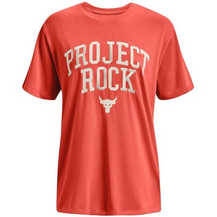 アンダーアーマー Under Armour 【 Project Rock Heavyweight Campus T-Shirt Womens Women Orange 】 キャンパス Tシャツ レディース レディース orange 橙・オレンジ｜スニケス 14,168円