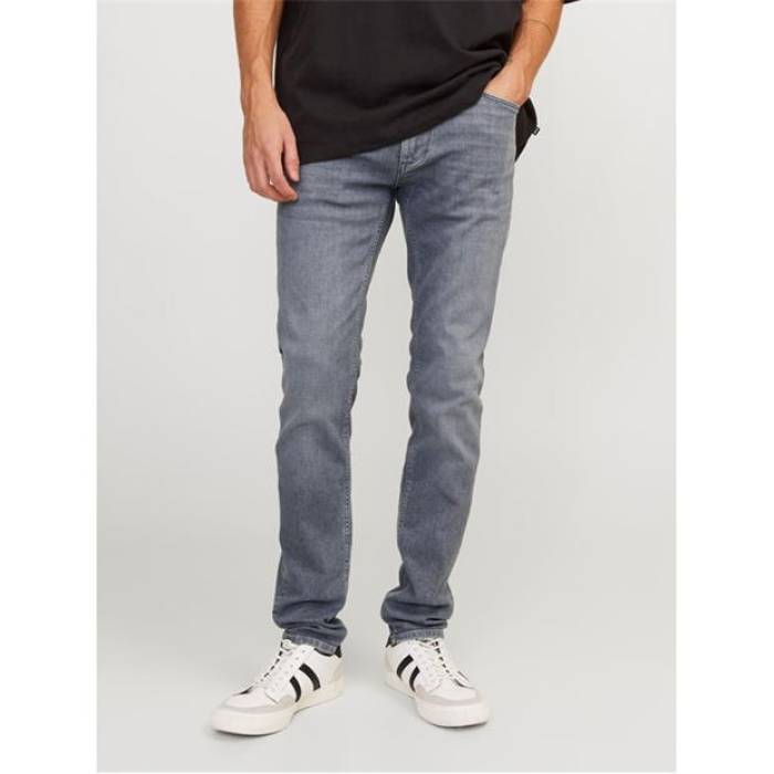 Jack And Jones 【 Liam Slim Fit Jeans Men Grey Denim 】 slim か細い デニム メンズ 薄墨色 薄墨色 ジーンズ