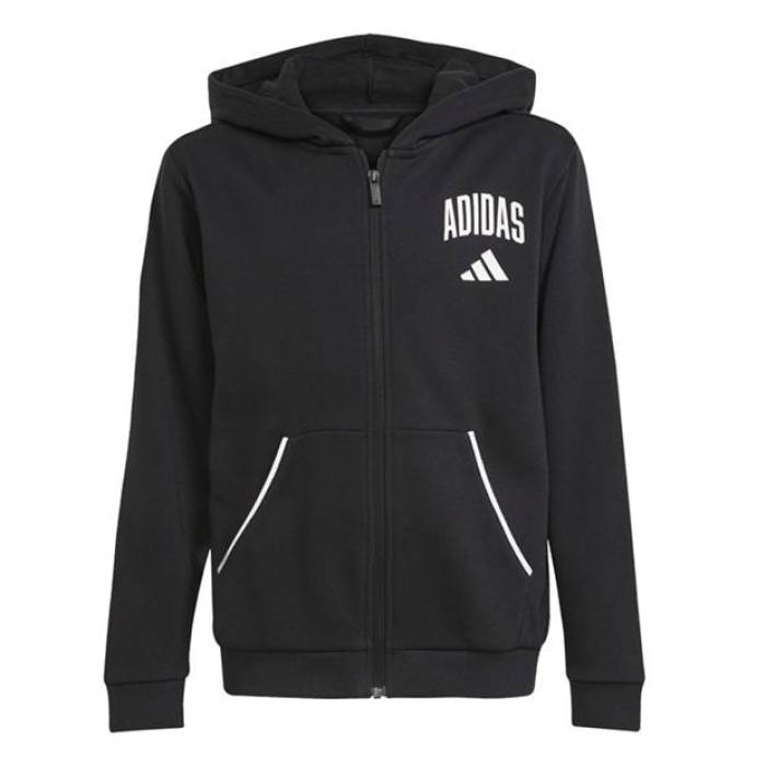 アディダス Adidas 【 Kids\u0027 Hoodie Kids Black/White 】 フーディー パーカー お坊っちゃん キッズ 黒いこと 黒いこと 白いこと 白いこと