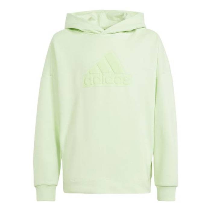 アディダス Adidas 【 U Fi Logo Hd Hoody Unisex Kids Kids Green/Green 】 ロゴタイプ フーディー パーカー お坊っちゃん キッズ green 緑・緑であること