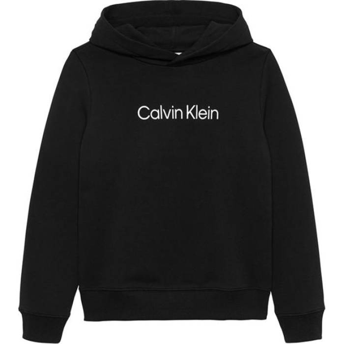 カルバンクライン デニム Calvin Klein Jeans 【 Kids\u0027 Ckj Inst Logo Over-The-Head Hoodie Kids Ck Black Beh 】 ロゴタイプ フーディー パーカー お坊っちゃん キッズ 黒いこと 黒いこと
