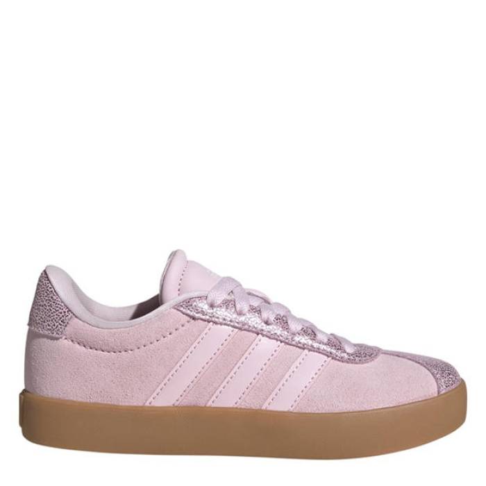アディダス Adidas 【 Vl Court 3.0 Shoes Juniors Kids Pink Glitter 】 コート シューズ 運動靴 ジュニア キッズ pink ピンク|スニケス