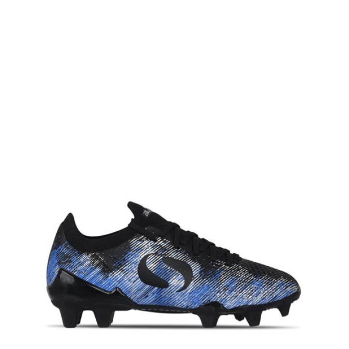 Sondico 【 Blaze Childrens Fg Football Boots Kids Black/Blue 】 フットボール ブーツ ジュニア キッズ 黒色 ブラック 青色 ブルー