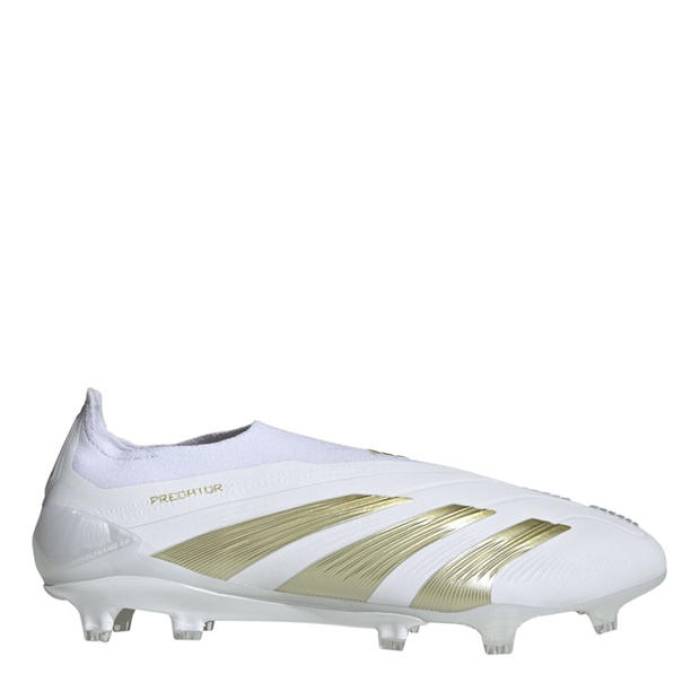 アディダス Adidas 【 Predator Elite Laceless Juniors Firm Ground Football Boots Kids Ftwr White 】 プレデター エリート フットボール ブーツ ジュニア キッズ 白色 ホワイト