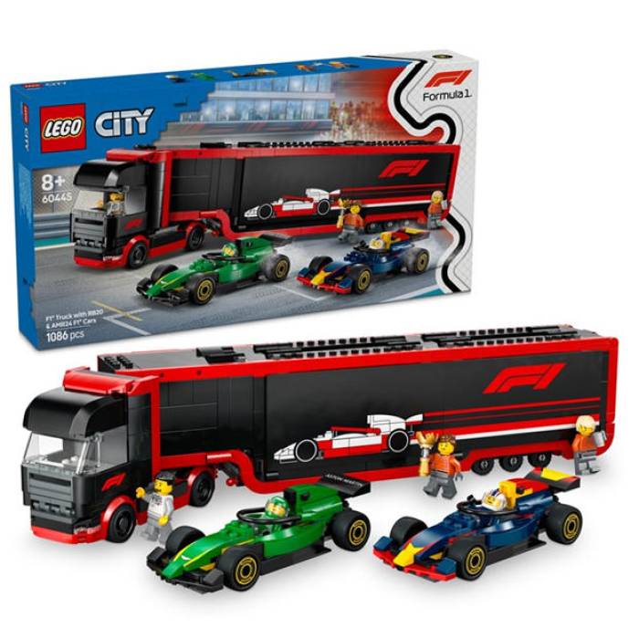 レゴ Lego 【 City F1 Truck With Rb20 \u0026 Amr24 F1 Cars 60445 Unisex City Alicia 】 シティ ユニ一発やる シティ