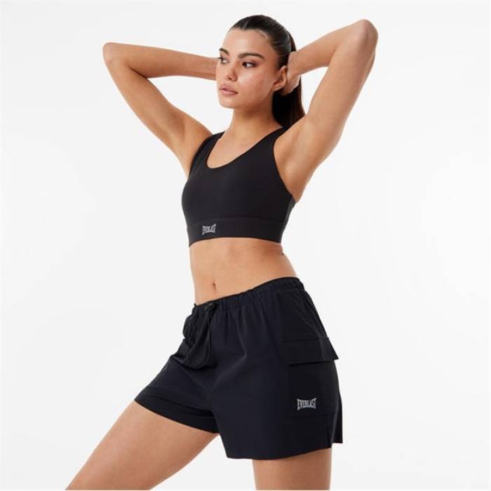 Everlast 【 Cargo 2In1 Shorts Womens Women Black 】 カーゴ ショーツ レディース レディース 黒色 ブラック|スニケス