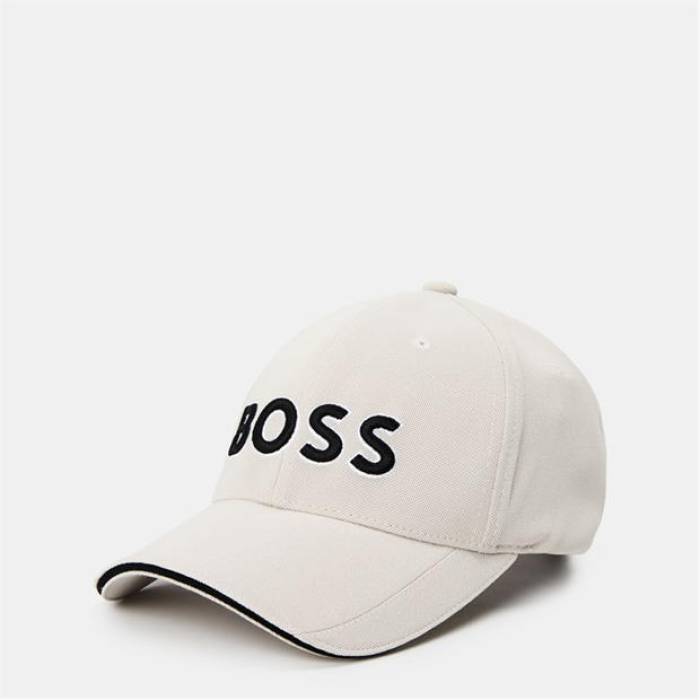 ボス Boss 【 Men's Embroidered Logo Baseball Cap Kids Open Beige 284 】 メンズ ロゴ ベースボール キャップ 帽子 ジュニア キッズ ベージュ｜スニケス