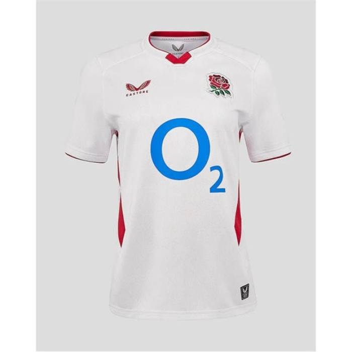 Castore 【 England Rugby Home Shirt 2025 Womens Women White/Red 】 ラグビー レディース レディース 白色 ホワイト Red 赤・レッド
