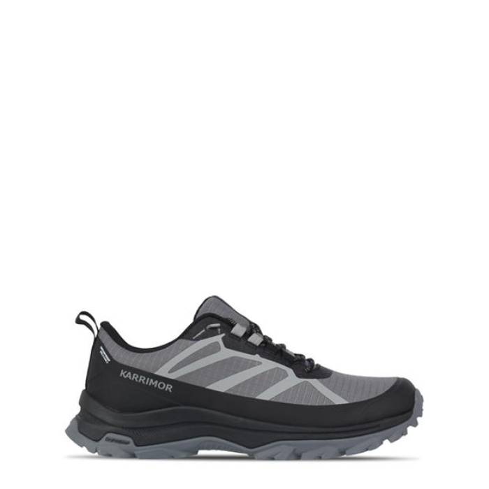 Karrimor 【 Pennine Waterproof Walking Shoes Mens Men Black/Grey 】 シューズ 運動すること靴 メンズ メンズ 黒いこと 黒いこと 薄墨色 薄墨色