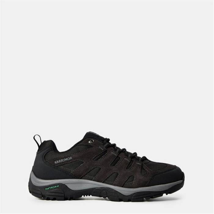 Karrimor 【 Summit Leather Walking Shoes Mens Men Charcoal 】 なめし革 シューズ 運動すること靴 メンズ メンズ 濃灰色