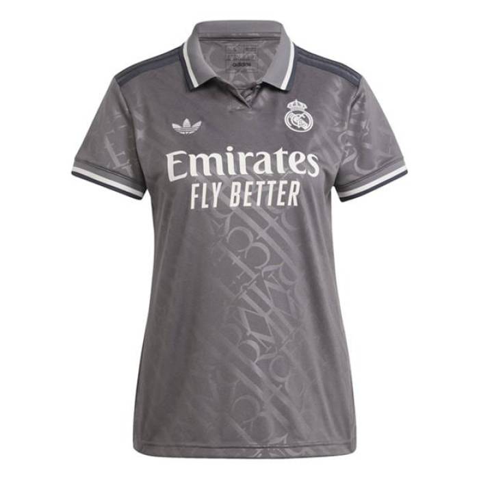 アディダス Adidas 【 Real 3 Jsy W T-Shirt Womens Women Charcoal 】 レアル プルオーバー レディース レディース 濃灰色