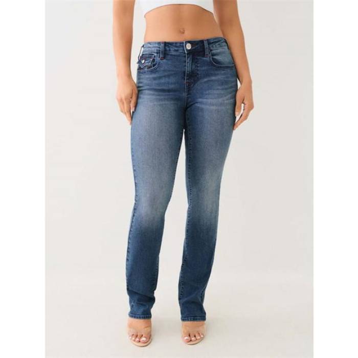トゥルーレリジョン True Religion 【 Billie Mid Rise Jeans Womens Women Med Blizzard 】 ミッド ライズ ジーンズ レディース レディース
