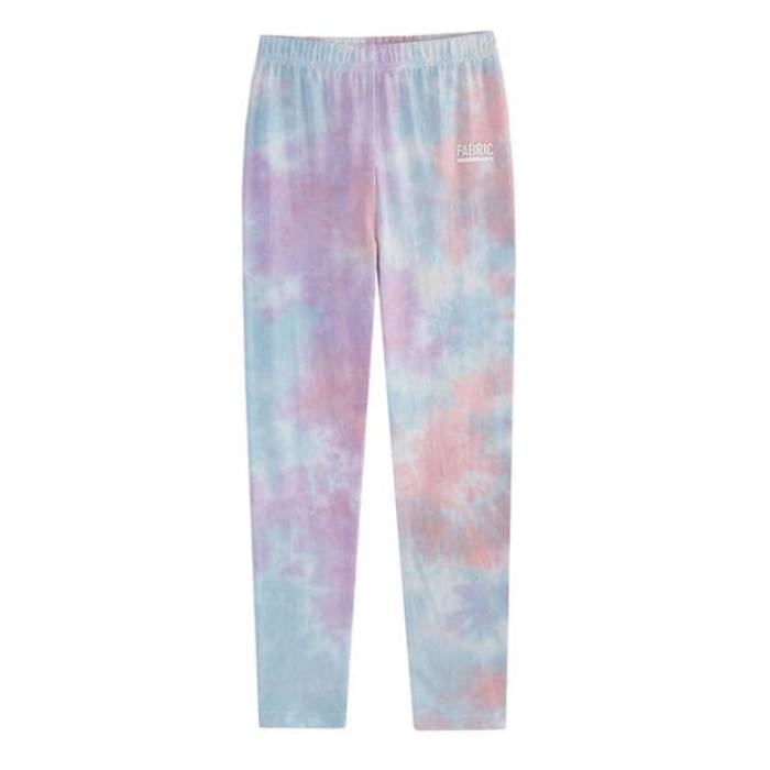 Fabric 【 Tiedye Legging For Junior Kids Purple/Pink 】 お坊っちゃん キッズ Purple 紫・パープル pink サクラ色