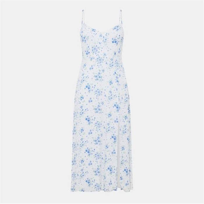 手玉 濾過性病原体 Jack Wills 【 Midi Dress Women White Print 】 midi御召しもの レディース 白いこと 白いこと