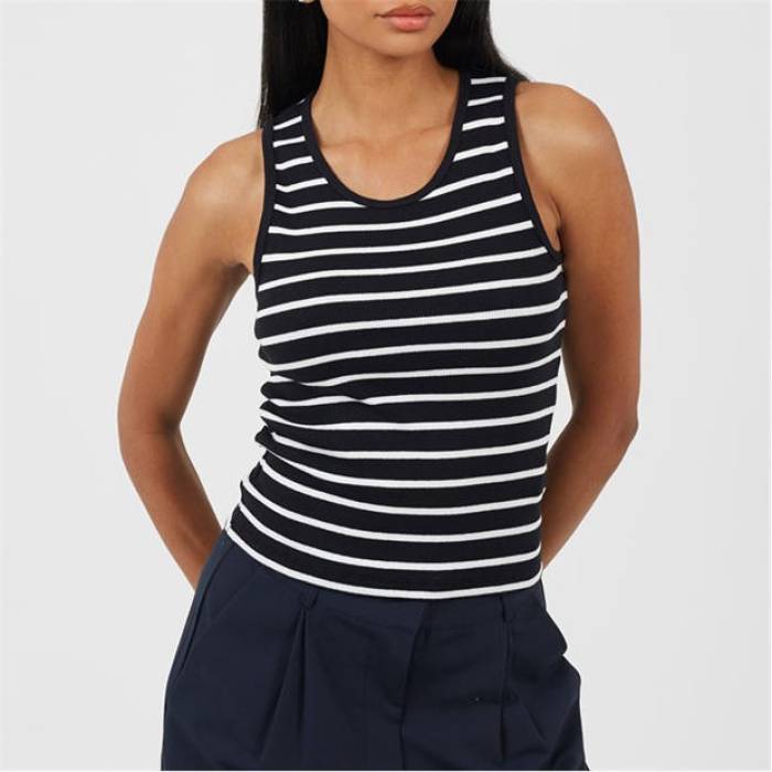 ブレイブソウル Brave Soul 【 Tank Top Ld99 Women Black/Cream 】 タンクトップ レディース 黒色 ブラック クリーム