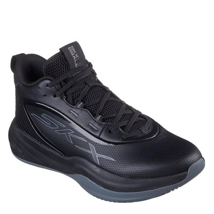 スケッチャーズ Skechers 【 Klutch Basketball Trainers Men Black/Black 】 籠球 シューズ スニーカー メンズ 黒いこと 黒いこと