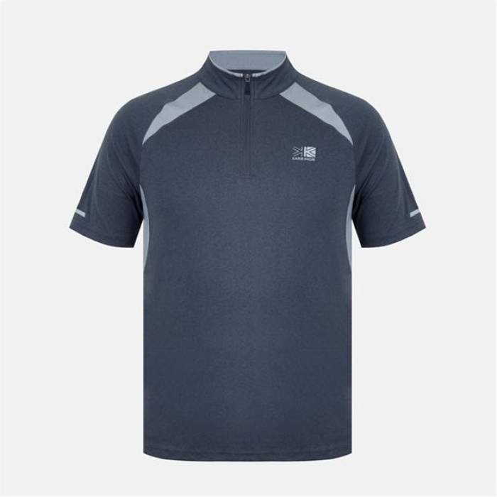 Karrimor 【 Ss Zip Tee Sn54 Men Charcoal/Grey 】 Tシャツ メンズ チャコール 灰色 グレー｜スニケス 13,300円
