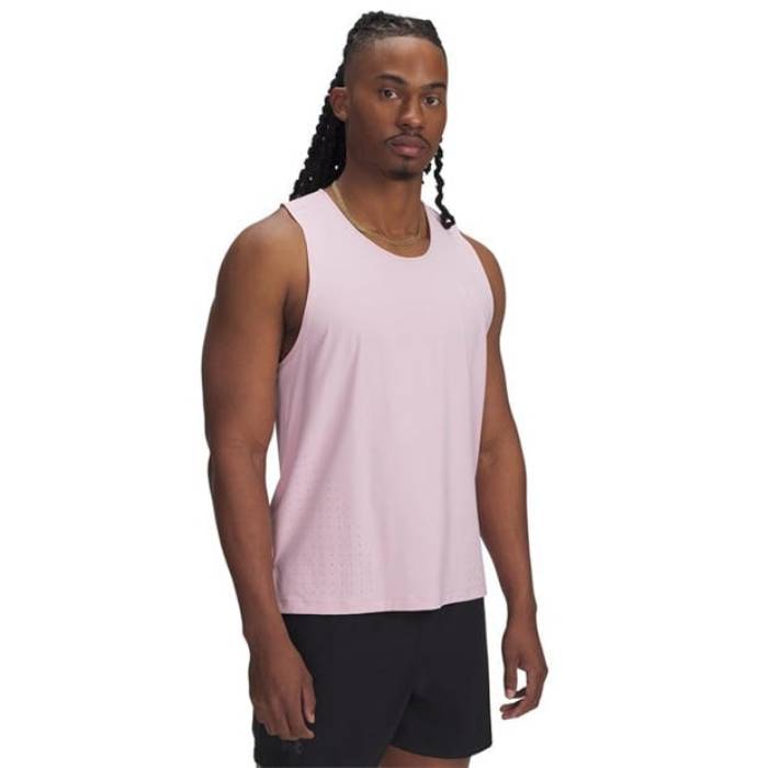 アンダーアーマー Under Armour 【 Launch Performance Running Vest Men Pink 】 演奏 より良い メンズ pink サクラ色
