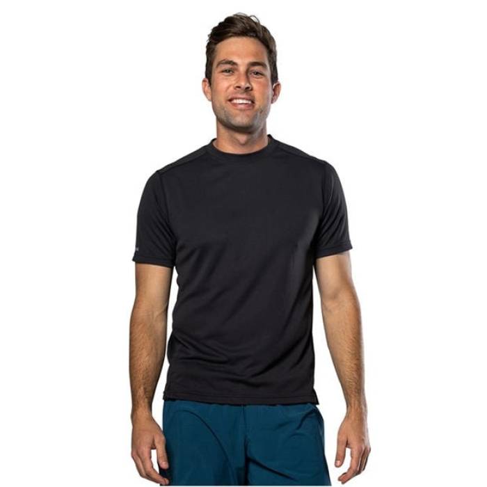 ネイサン Nathan 【 Rise Short-Sleeve Performance Top Men Black 】 ライズ 演奏 メンズ 黒いこと 黒いこと