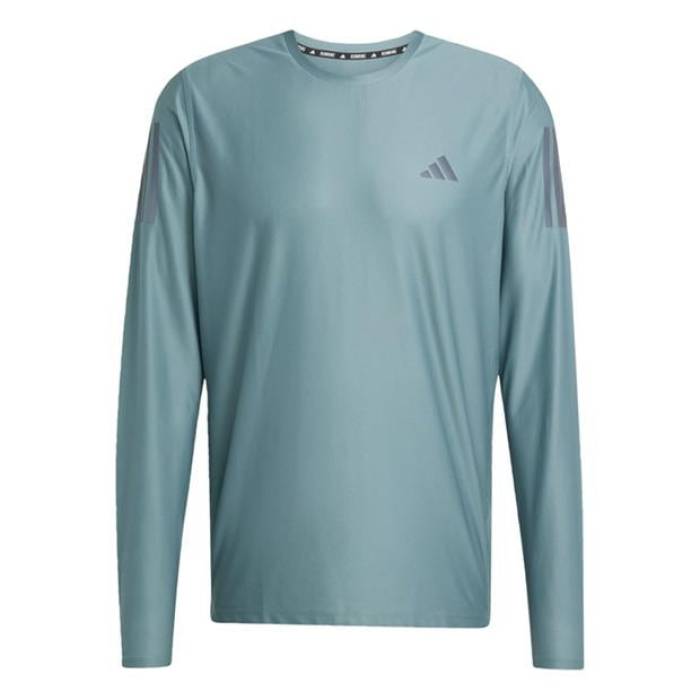 アディダス Adidas 【 Own The Run Long-Sleeve Top Mens Men Preloved Teal 】 ラン メンズ メンズ