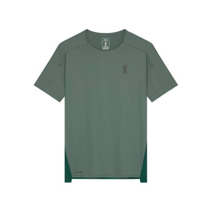 オン On 【 Short-Sleeve Performance Running Top Men Olive 】 パフォーマンス メンズ olive オリーブ｜スニケス