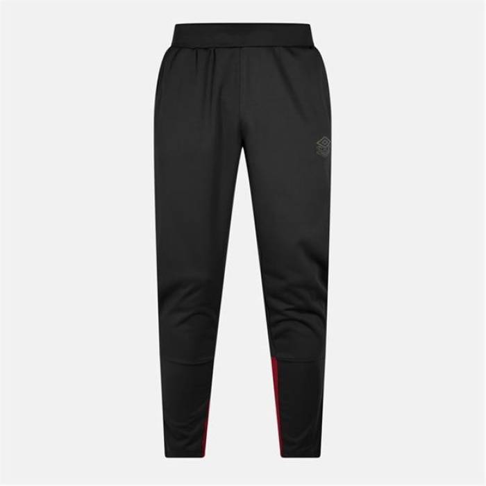 アンブロ Umbro 【 Performance Tracksuit Bottoms Men Black/Red 】 パフォーマンス ズボン ボトムス メンズ 黒色 ブラック Red 赤・レッド