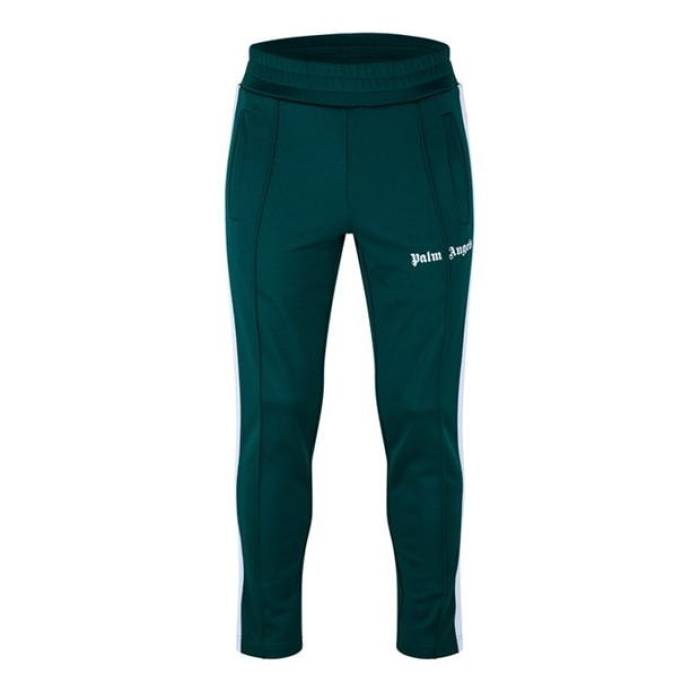 パームエンジェルス Palm Angels 【 Classic Logo Track Pants Men Green/White 】 クラシック ロゴ トラック メンズ green 緑・グリーン 白色 ホワイト