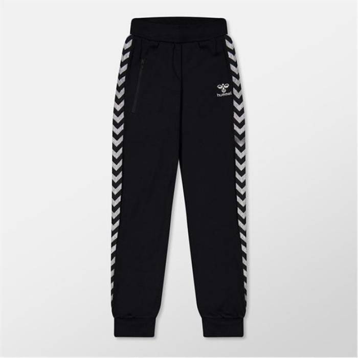 ヒュンメル Hummel 【 Noma Closed Hem Poly Joggers Kids Black 】 ジョガーパンツ ジュニア キッズ 黒色 ブラック